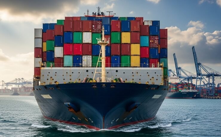International container shipping services for commercial cargo and machinery
