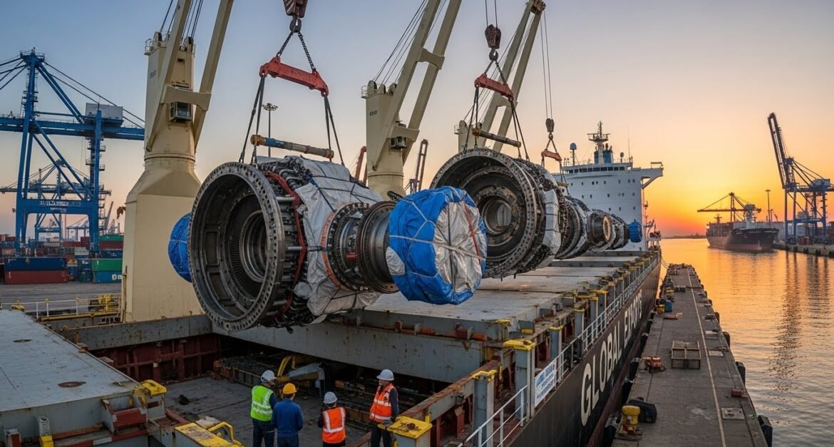 Heavy machinery shipping services for excavators, bulldozers, and construction equipment worldwide